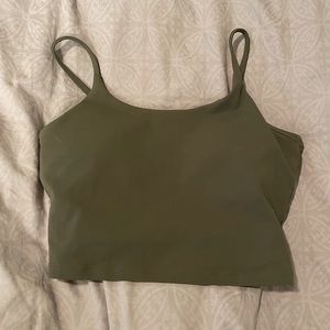 Olive Green Athletic Top